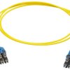 Kabel światłowodowy długość: 1m Z zakończeniem złącze B<B>:</B> LC złącze A: LC średnica: 2.1mm Jednomodowy Żółty
