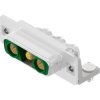 D-Sub socket, 3 pole, 3W3C, equipped, angled, solder pin, 303W3CSXX73N40X