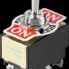 10114 Miniature toggle switch, ON-OFF-ON, 10 A/125 V