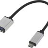 Renkforce USB 3.2 Gen 1 (USB 3.0) adapter [1x złącze męskie USB-C - 1x złącze żeńskie USB-A 3.2 Gen 1 (USB 3.0)] RF-USBA