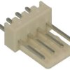 Wtyk; WF-04S; 4 tory; proste; 2,54mm; przewlekany (THT); 3A; 250V; RoHS