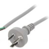 Kabel: 3X0,75Mm2, As/Nzs 3112 (I) Wtyk, 1,8M Lt-423 3X0.75 Gry 1.8M End Cut