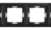 Opal Ramka sześciokrotna kolor czarny matowy Ra-6Op CZ