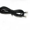 Przyłącze Kabel telefoniczny 6P4C czarny (2m)