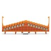WAGO 727-135 8-level Same Potential Block Plain Lock DIN 15mm Orange