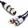 Kabel XLR Żeński 2x Wtyk RCA Vitalco MKr08 5m