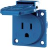 Appliance attachment socket outlet, blue, 15 A/125 V, USA, IP44, 820501-04