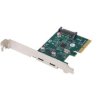 Karta pci express x1-2x usb-c 3.2 gen 2x1 lanberg śledź low profile PCE-UC3-002