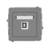 Deco Gniazdo Pojedyncze Usb-Ab 2.0 Szary Mat 27Dgusb-3