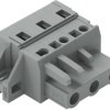 Socket header, 3 pole, pitch 7.5 mm, angled, gray, 231-203/031-000