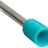 Insulated wire end ferrule, 0.34 mm², 13 mm/8 mm long, DIN 46228-4, turquoise, 459908