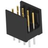 Pin header, 8 pole, pitch 2.54 mm, straight, black, 826469-4