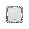 Łącznik 2-biegunowy z sygnalizacją załączenia, biały, Sedna Design i Elements SDD111102N