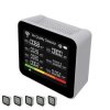 20-w-1 Tester jakości powietrza Tuya Multifunctional CO2 CO TVOC HCHO PM2.5 Monitor temperatury i wilgotności Zasilanie baterią