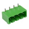 4-Way 5.08mm Right Angle PCB Header Closed Ends Green 15A 300V