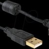 83148 USB-A plug > USB micro-B plug angled 90° up/down cable