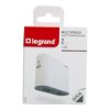HELMO Rozgałęźnik 2x2P USB A+C biały/grafitowy 049401