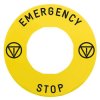 ETIQUETTE JAUNE EMERGENCY