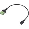 Renkforce RF-6443958 USB 2.0 Adapter cable PVC coating 30 cm Micro B Clip Term.