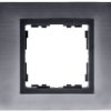 Simon 82 Ramka Pojedyncza Kamień Stal Grafitowa/ Ramka Pośrednia Grafit 82817-38