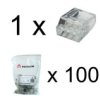 Złączka Do Puszek Instalacyjnych 3X0.5-2.5 Mm2 Vde Dgn 1 Sztuka 100 Sztuk,...