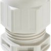 Cable gland, with short connection thread, M40, 46 mm, IP68/IP69, light gray, 10066415