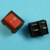 PRZEŁ.OFF-ON 6A/250V 4-PIN RED KLAWISZ