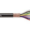 Control Cable liczba żył 4 0,25 mm2 Ekranowany Tasker Czarny