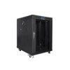 SZAFA INSTALACYJNA RACK STOJĄCA 19 15U 800X1000 CZARNA DRZWI SZKLANE LCD LANBERG (FLAT PACK)