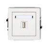 DECO gniazdo pojedyncze USB-AA 3.0 biały DGUSB-5