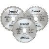 Trend CSB/CC216/3PK CraftPro Mitre Saw Blade 216 x 30mm x 24T/48T/60T (Pack 3)