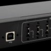 EX-11217HMVS USB 2.0 seven-port industrial hub, 15-kV ESD, table, wall, DIN r