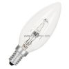 E12 240V 28W klar 35x98 świeca halogen ChRL Świeczka halogenowa z trzonkem E12 240V 28W - 40W /GLS/