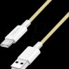 CU0332 Sync and charging cable, USB-C -> A, 60 W, yellow, 0.5 m