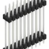 Pin header, 20 pole, pitch 2.54 mm, straight, black, 10057554