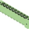 Pin header, 9 pole, pitch 5.08 mm, straight, green, 1401970000