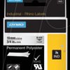 622290 DYMO IND polyester, 19 mm, black/transparent