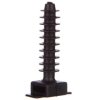 Kołek montażowy płaski czarny do opasek F=8mm BMKN5458AE /100szt./