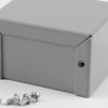 Aluminum enclosure, (L x W x H) 69 x 56 x 41 mm, gray (RAL 7046), IP32, 1411B