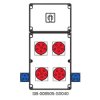 Rozdzielnica 0-1(16A) 4x5x16A 2x3x16A INA=16A IP54 SB-008505-S0040-54