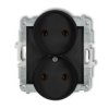 Icon Mechanizm Gniazda Podwójnego Do Ramki Bez Uziemienia 2X2p (Bez Przesłon...
