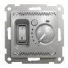SEDNA DESIGN & ELEMENTS Regulator temperatury z wbudowanym czujnikiem srebrne aluminium SDD113506 SCHNEIDER ELECTRIC