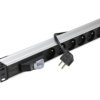 Listwa zasilająca RACK 19 1U 6 gniazd z bezpiecznikiem C16 NEKU 1,8m