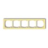 Deco Ramka Pięciokrotna Deco Pastel Matt Kanarkowy 43Dr-5