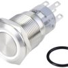 TRU COMPONENTS TC-10090956 Przycisk wandaloodporny LAS1-AGQ-11ZE/W/24V/S, 20 mm, 250 V/AC, 3 A, 1 szt.