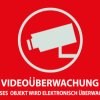 AU1320 VIDEO warning sticker 148x105 mm