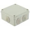 Skrzynka hermetyczna IP65 Puszka instalacyjna 100x100x50mm bezhalogenowa szara z dławikami PG21 S-BOX 106