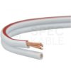 Kabel głośnikowy płaski SMYp 2x0,35mm2 Cu biały Mercor