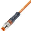 RSMV 3-06/10 M og, przewód 3x0,34mm2 z wtykiem M8 prostym, izolacja PVC pomarańczowa, LUMBERG 11674, zamiennik do ELST-KV 3308 P
