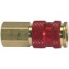 Quick-release coupling, L 54.5 mm, 35 bar, brass, for hose, 107676